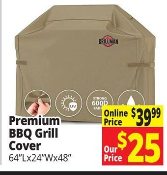 Ocean State Job Lot Premium bbq grill cover offer