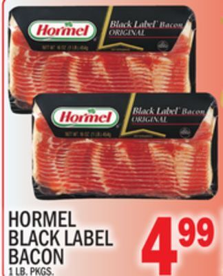 C Town Hormel black label bacon offer