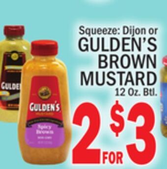 C Town Gulden's brown mustard offer