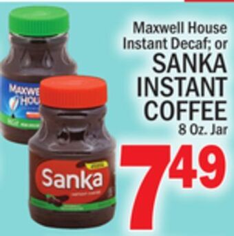 C Town Sanka instant coffee offer