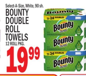 C Town Bounty double roll towels offer