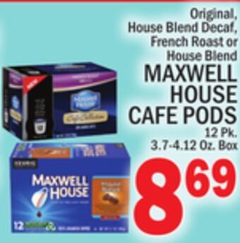C Town Maxwell house cafe pods offer