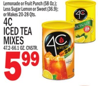 C Town 4c iced tea mixes 47.2-66.1 oz. cnstr. offer