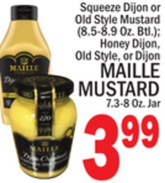 C Town Maille mustard 7.3-8 oz. jar offer
