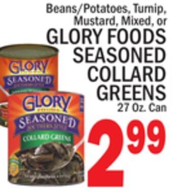 C Town Glory foods seasoned collard greens offer