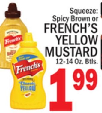 C Town French's yellow mustard offer