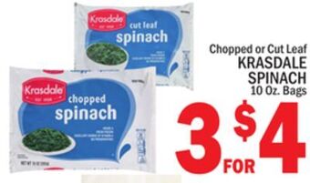 C Town Krasdale spinach offer