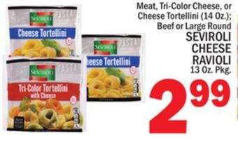 C Town Seviroli cheese ravioli 13 oz. pkg offer