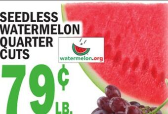 C Town Seedless watermelon quarter cuts offer