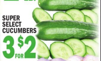 C Town Super select cucumbers offer