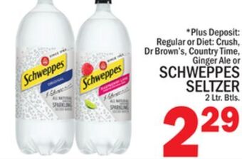 C Town Schweppes seltzer offer