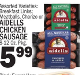 C Town Aidells chicken sausage offer