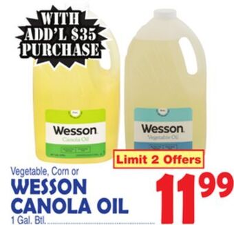 Bravo Supermarkets Wesson canola oil offer