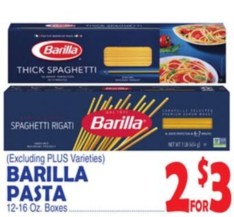 Bravo Supermarkets Barilla pasta offer