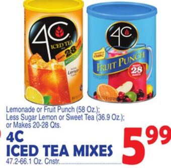 Bravo Supermarkets 4c iced tea mixes offer