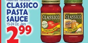 Bravo Supermarkets Classico pasta sauce offer