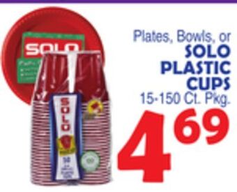 Bravo Supermarkets Solo plastic cups offer