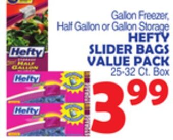 Bravo Supermarkets Hefty slider bags value pack offer