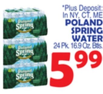 Bravo Supermarkets Poland spring water offer