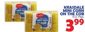Bravo Supermarkets Krasdale mini corn on the cob offer