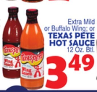 Bravo Supermarkets Texas pete hot sauce offer