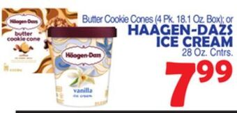 Bravo Supermarkets Haagen-dazs ice cream 28 oz. cntrs offer