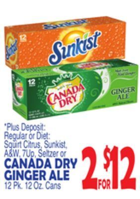 Bravo Supermarkets Canada dry ginger ale offer