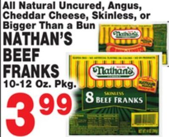 Bravo Supermarkets Nathan's beef franks offer