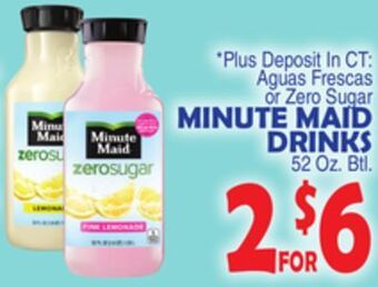 Bravo Supermarkets Minute maid drinks offer