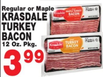 Bravo Supermarkets Krasdale turkey bacon offer