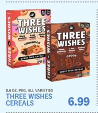 Kings Food Markets Three wishes cereals offer