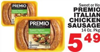 Bravo Supermarkets Premio italian chicken sausage offer