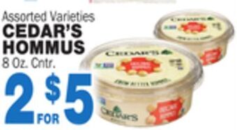 Bravo Supermarkets Cedar's hommus offer