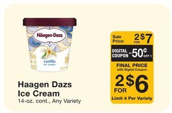 Fairway Store Market Haagen dazs ice cream offer