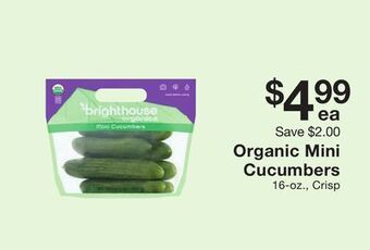 Fairway Store Market Organic mini cucumbers offer