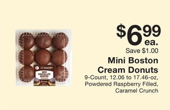 Fairway Store Market Mini boston cream donuts offer