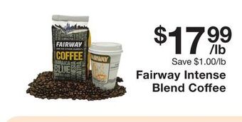 Fairway Store Market Fairway intense blend coffee offer