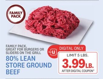 Kings Food Markets 80% lean store ground beef offer