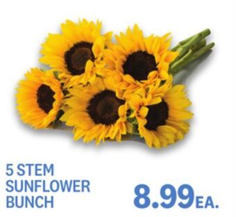 Kings Food Markets 5 stem sunflower bunch offer