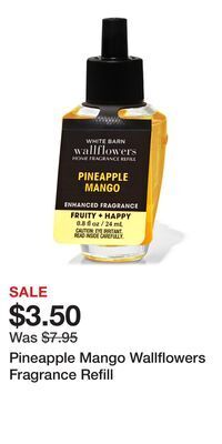 Bath & Body Works Pineapple mango wallflowers fragrance refill offer