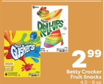 Weis Markets Betty crocker fruit snacks offer