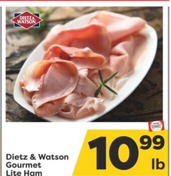 Weis Markets Dietz & watson gourmet lite ham offer