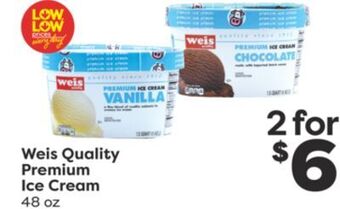 Weis Markets Weis quality premium ice cream offer