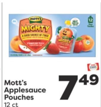 Weis Markets Mott's applesauce pouches offer