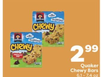 Weis Markets Quaker chewy bars offer