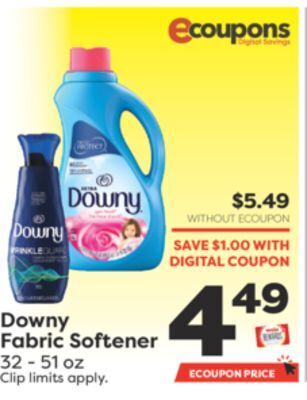 Weis Markets Downy fabric softener offer