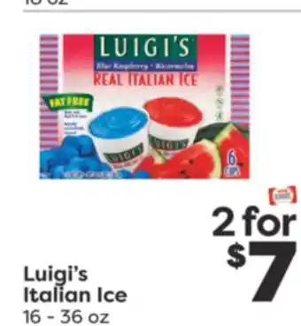 Weis Markets Luigi's italian ice offer