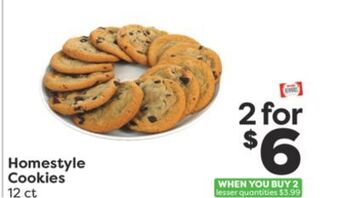 Weis Markets Homestyle cookies offer