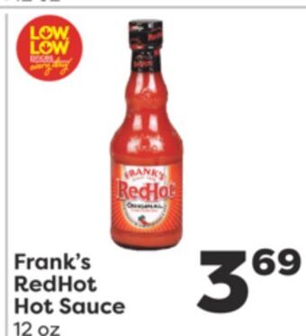 Weis Markets Frank's redhot hot sauce offer