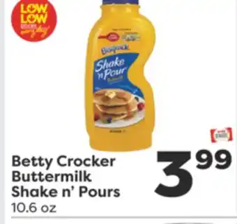 Weis Markets Betty crocker buttermilk shake n' pours offer